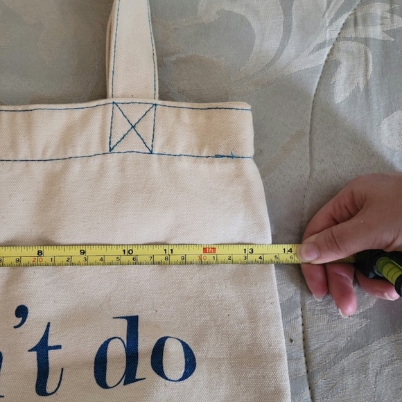 "I don't do Plastic" Organic Tote Bag - Picture 6 of 6